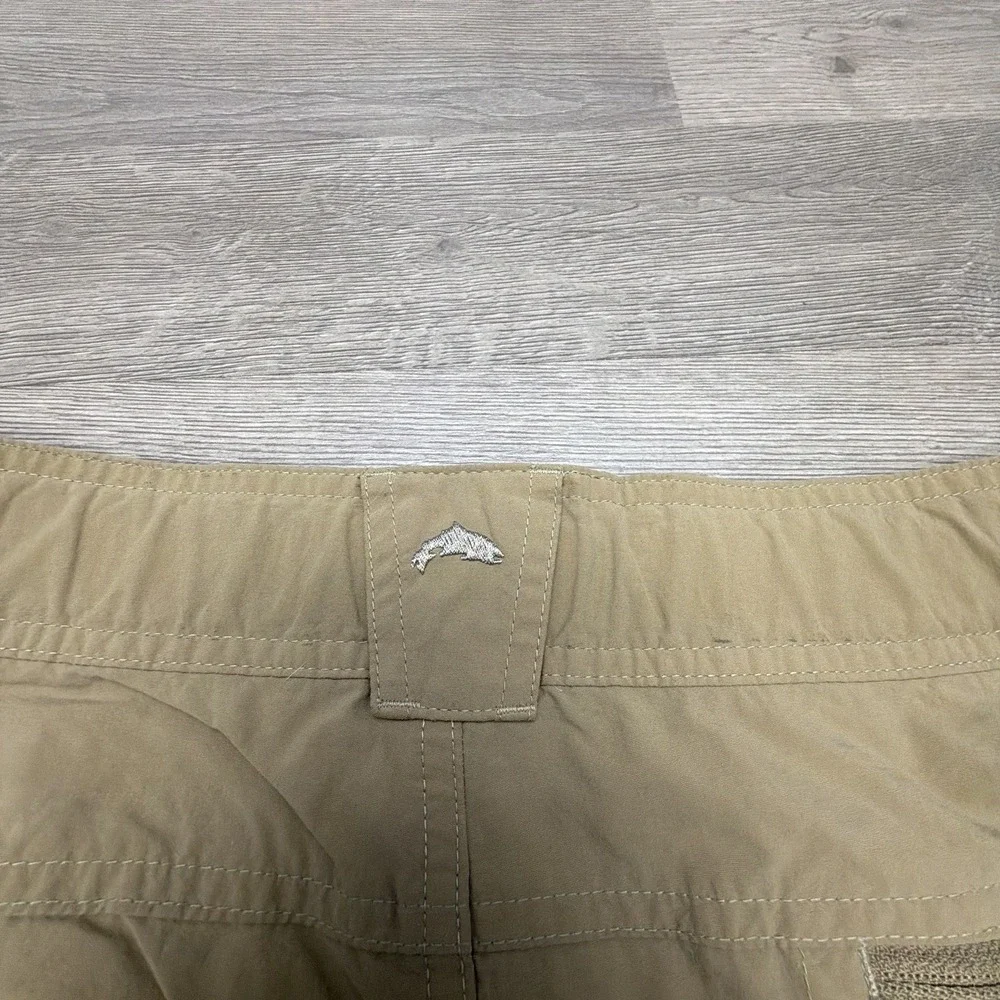 Simms Fishing Shorts Mens XL Tan 9